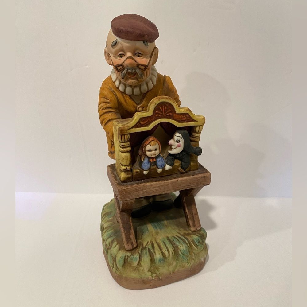 Vintage Lefton Musical Figurine Porcelain Collectible Decor